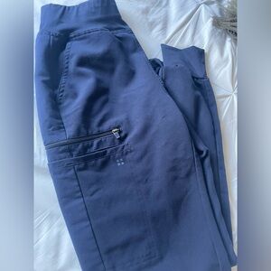 White cross scrub jogger pant